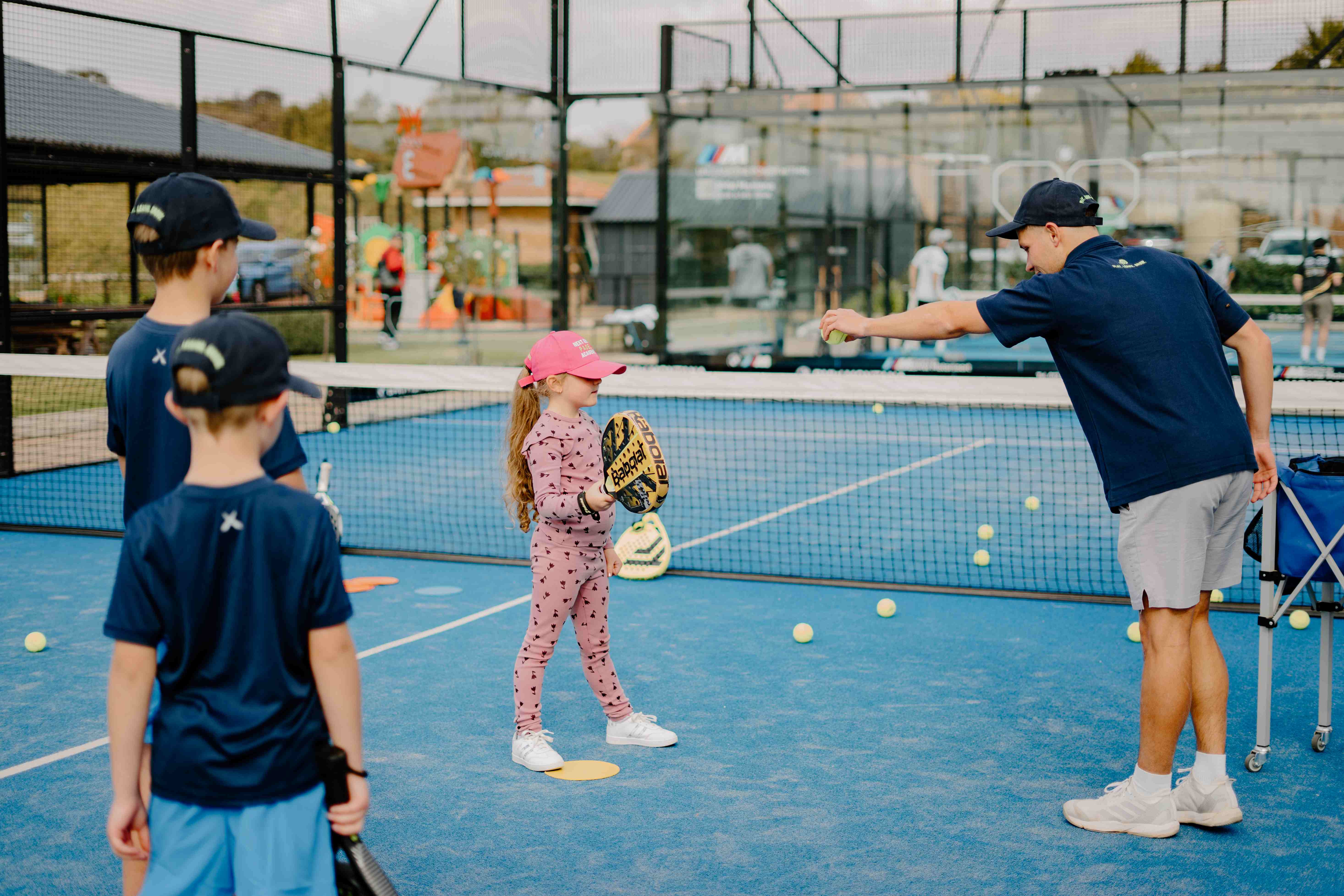 Children playing padel at NextGen Padel Academy in Pretoria